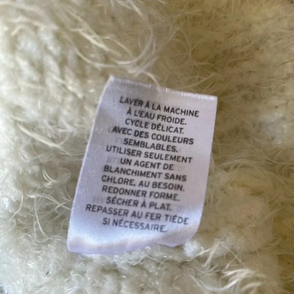 BP. Women's Ivory V-Neck Eyelash Soft Chenille Sweater, Size Small - Picture 6 of 7